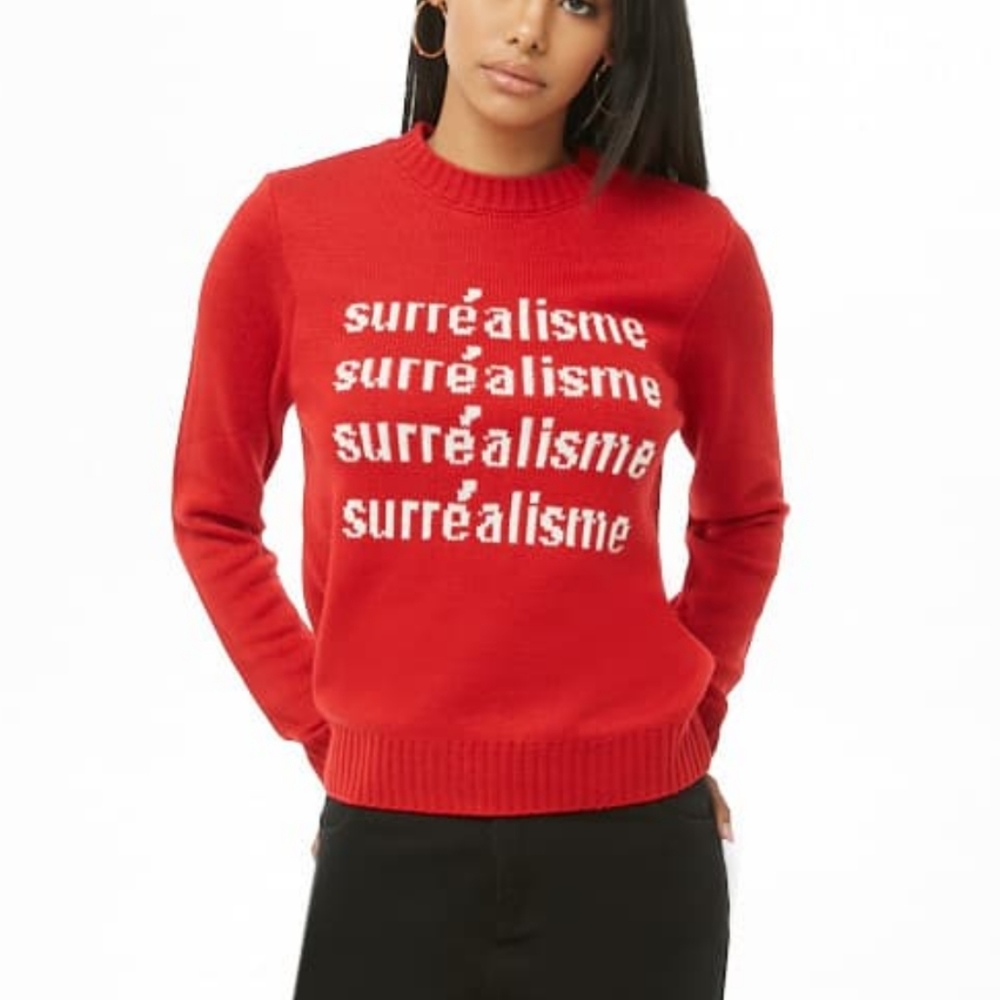 Red Sweater Size M - Picture 2 of 5